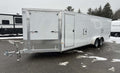 2024 E-Z Hauler 7×24 Aluminum 4-Place Drive In/Out w/Tapered Ramps, Rear Canopy image 0