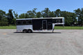 2017 Exiss Escape 7308LQ 3 Horse Trailer with 8′ Short Wall image 0